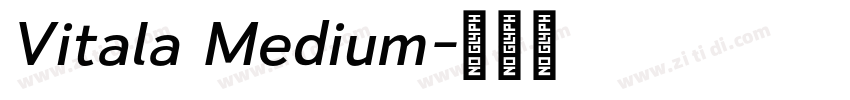 Vitala Medium字体转换